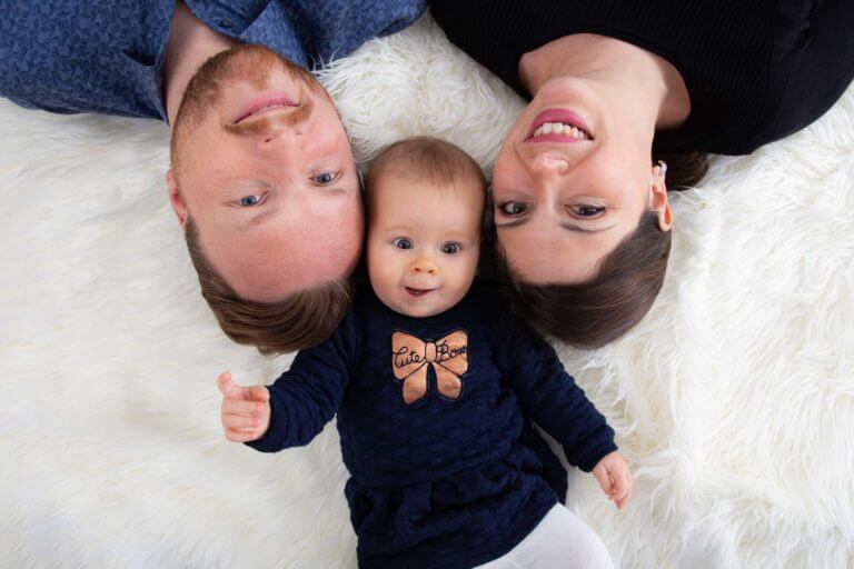 Séance photo famille avec bébé